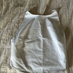 Zara white cropped top